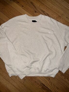 WSLY Ecosoft Oatmeal Crewneck Sweatshirt Size Small